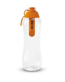DAFI Pudele ar ūdens filtru 0,5 l mandarīnu krāsā, ar filtru