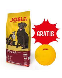 JOSERA JosiDog Regular Adult 15 kg Pilnvērtīga sausā barība suņiem ar paaugstinātu fizisko un garīgo aktivitāti un enerģijas patēriņu, bez lipekļa. [CLONE]