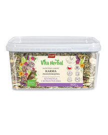 VITAPOL Vita Herbal Pilnvērtīga barība šinšilām un naktssivēniem 900g