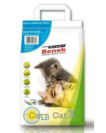 Benek Super CORN kaķu pakaiši- jaunas paaudzes produkts, kas izgatavots no dabīgām augu izcelsmes izejvielām, bez ķīmiskām piedevām 25 L