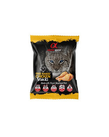 ALPHA SPIRIT Kaķu kārums vistas gaļas gabaliņos 24 gab. 50 g