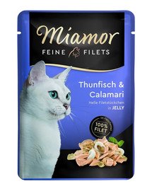 MIAMOR Feine Filets tuńczyk i kalmary  saszetka 100 g