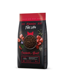 FITMIN Cat For Life Castrate Beef 8 kg kastrētiem kaķiem ar liellopu gaļu
