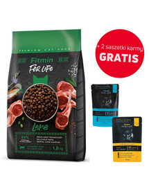 FITMIN Cat For Life Adult Lamb 1,8 kg pieaugušiem kaķiem ar jēra gaļu