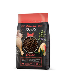 FITMIN Cat For Life Kitten 1,8 kg kaķēniem, grūsnām un barojošām kaķenēm.
