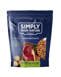 SIMPLY FROM NATURE Training Treats treniņu kārumi ar mežacūkas gaļu, 300 g
