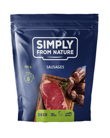SIMPLY FROM NATURE Sausages with deer dabīgi kārumi ar briežu gaļu, 300 gab.
