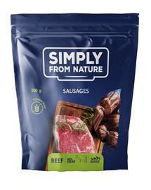 SIMPLY FROM NATURE Sausages dabīgi kārumi ar liellopa gaļu, 300 gab.