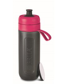 „BRITA“ ūdens pudele ar filtru, 0,6L „Fill & Go Active“ rozā