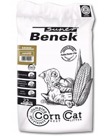 BENEK Super Corn Cat Golden naturālās kukurūzas tualetes pakaiši 35 l