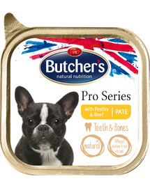 BUTCHER'S Pro Series mājputnu un liellopa gaļas konservi 150 g