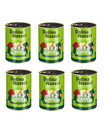 DOLINA NOTECI Premium SuperFood briežu un pīļu barība 400 g x 6 gab.