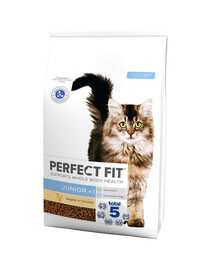PERFECT FIT Junior <1 Vistas bagāta 7 kg sausā pilnvērtīgā barība kaķēniem