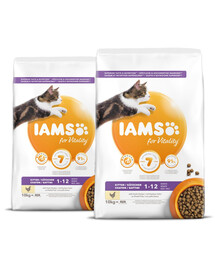 IAMS for Vitality kačiukams su šviežia vištiena 20 kg (2 x 10 kg)