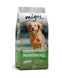MIGOS Maintenance Plus 20 kg suņiem ar zemu aktivitāti un vitamīniem