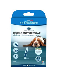 FRANCODEX Antistresa pilieni ar baldriānu suņiem 4x3 ml