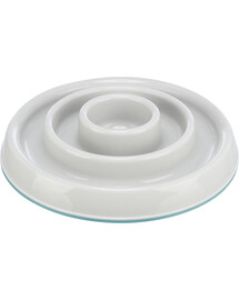 TRIXIE Slow Feeding Plastmasas trauks pelēks 0,45 l
