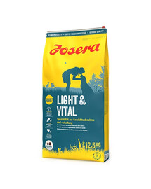 JOSERA Light&Vital 12,5kg pieaugušiem suņiem svara samazināšanai