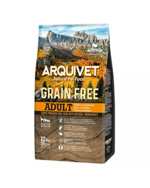 ARQUIVET Grain Free Adult Turkay ar dārzeņiem 12 kg