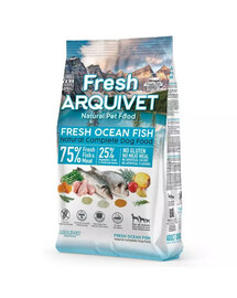 ARQUIVET Fresh Pusmīksta barība suņiem okeāna zivis 2,5 kg