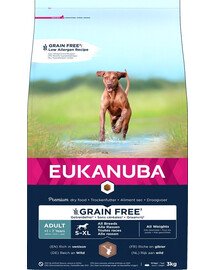 EUKANUBA Grain Free S-XL Adult Spēle 3 kg pieaugušiem suņiem