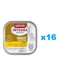 ANIMONDA Integra Protect Urinary Struvit with Chicken 16x100 g ar vistas gaļu