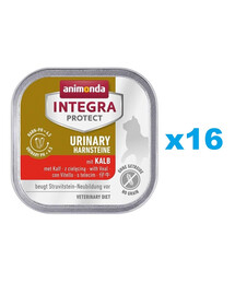 ANIMONDA Integra Protect Urinary Struvit with Veal 16x100 g ar teļa gaļu