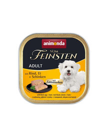 Animonda Vom Feinsten Liellopu gaļas pastēte ar olām un šķiņķi 150g