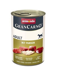 ANIMONDA GranCarno Cūkgaļa ar barību suņiem 12x400 g