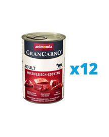 ANIMONDA GranCarno rinkinys mėsos miksas 12 x 800 g