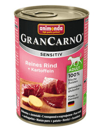ANIMONDA Grancarno Sensitive liellopu gaļa ar kartupeļiem 6x400 g