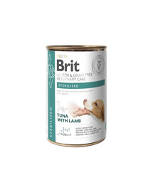 BRIT Grain Free Veterinary Care Sterilised 400 g tuncis ar jēra gaļu