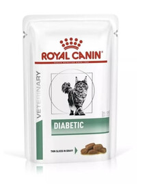 ROYAL CANIN Cat diabetic 4x12x85 g diētiskā mitrā barība pieaugušiem kaķiem ar cukura diabētu