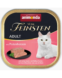 ANIMONDA Vom Feinsten Classic kaķu barība ar liellopa un tītara sirdi 100 g