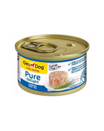 GIMDOG Pure Delight Tuna 85 g tuncis pieaugušiem mazo šķirņu suņiem