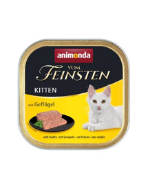 Animonda Vom feinsten Kitten jaunajiem kaķiem ar mājputnu gaļu 100 g