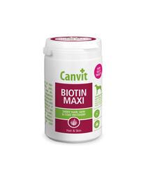 CANVIT Dog Biotin Maxi 500g uplement na skórę i sierść psów ras dużych