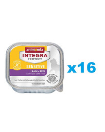 ANIMONDA Integra Sensitive jēra gaļa ar rīsiem 16x100 g