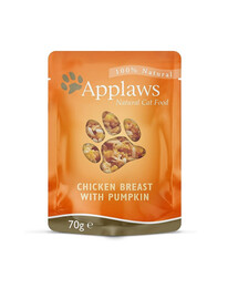 APPLAWS Vistas gaļa, ķirbis un savvaļas rīsi buljonā 12 x 70 g