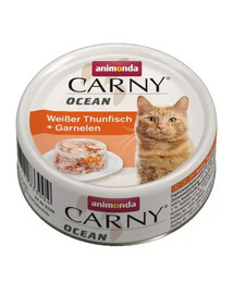 Animonda Carny Ocean ar balto tunci un garnelēm, 0,08 kg