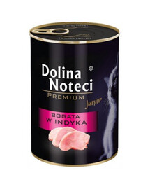 DOLINA NOTECI Premium Junior kaķēnu barība, tītara gaļa 400 g