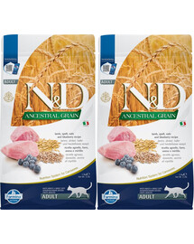 FARMINA N&D Low Grain Lamb & Blueberry Adult Cat 1.5 kg