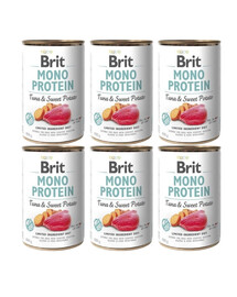 BRIT Mono Protein Tuna & Sweet Potato 6x400 gmonoproteīns karmatta un jamss