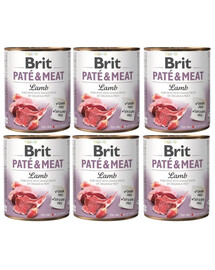 BRIT Pate&Meat lamb 6x800 gpastēte suņiem ar jēra gaļu