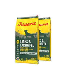 JOSERA Lachs&Kartoffel 2x12,5kg pieaugušiem suņiem ar lasi un kartupeļiem