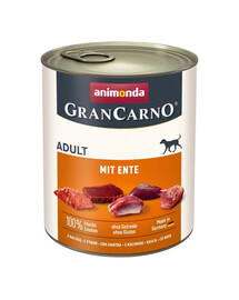 ANIMONDA GranCarno Adult with Duck 800 g ar pīli pieaugušiem suņiem