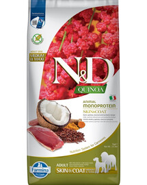 FARMINA N&D Quinoa Skin&Coat Duck&Coconut Adult 7 kg pīle un kokosrieksts pieaugušiem suņiem