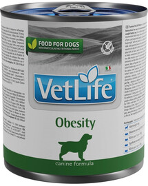 FARMINA VetLife Natural Diet Dog Obesity diētiska pārtika suņiem 300 g