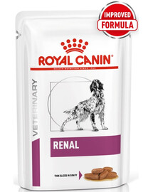 ROYAL CANIN Veterinary Diet Canine Renal 4x12x100g mitrā barība suņiem ar hronisku nieru mazspēju