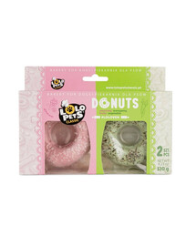 LOLO PETS Augļu un dārzeņu aromāta donuts suņiem 2 gab. 120 g